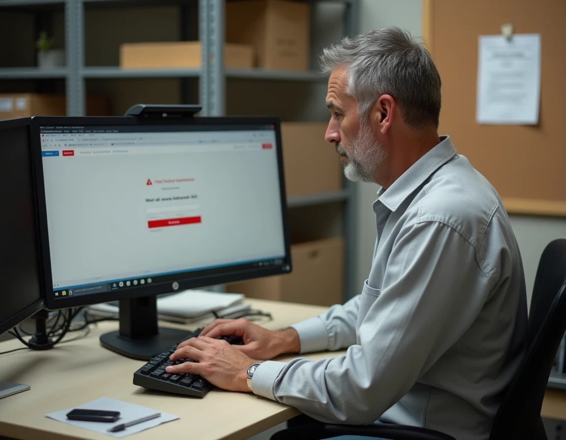 Agent postal consultant un message d'erreur de connexion sur l'extranet GTm La Poste et cherchant à récupérer son mot de passe