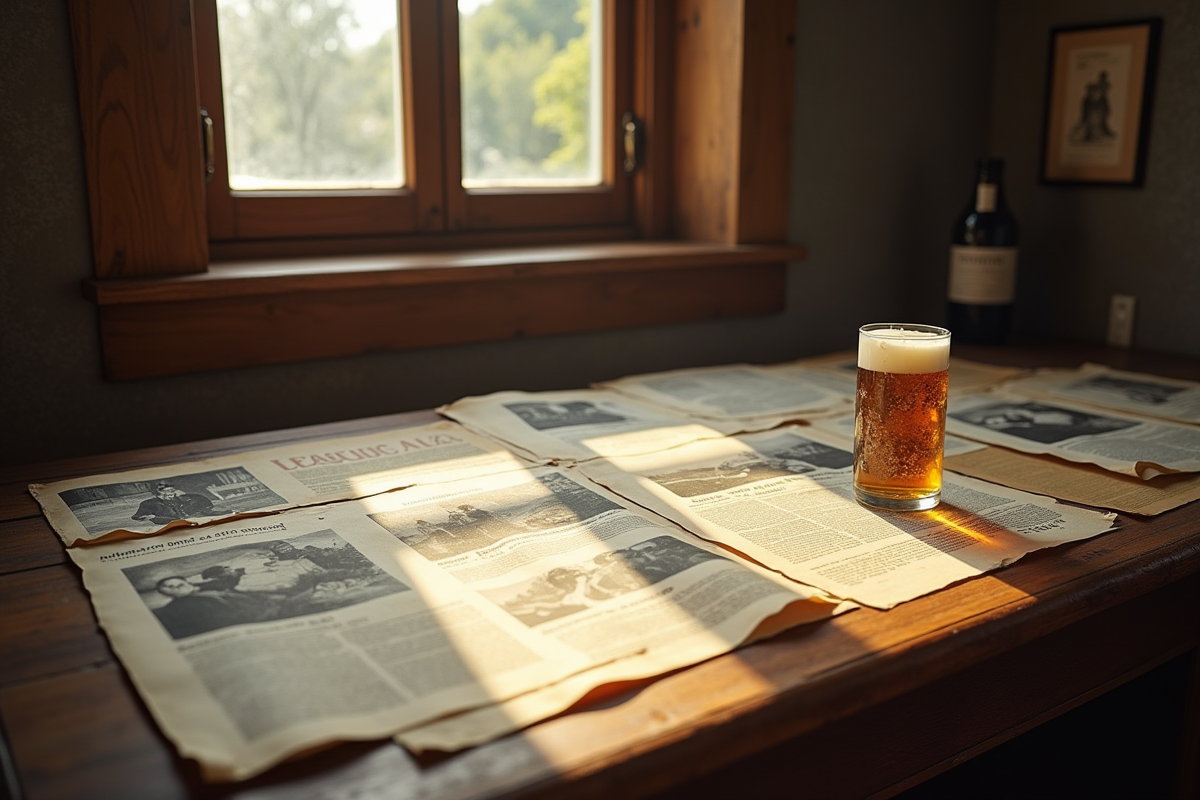 Documents anciens et photos en noir et blanc liés à Cora Ales sur une table
