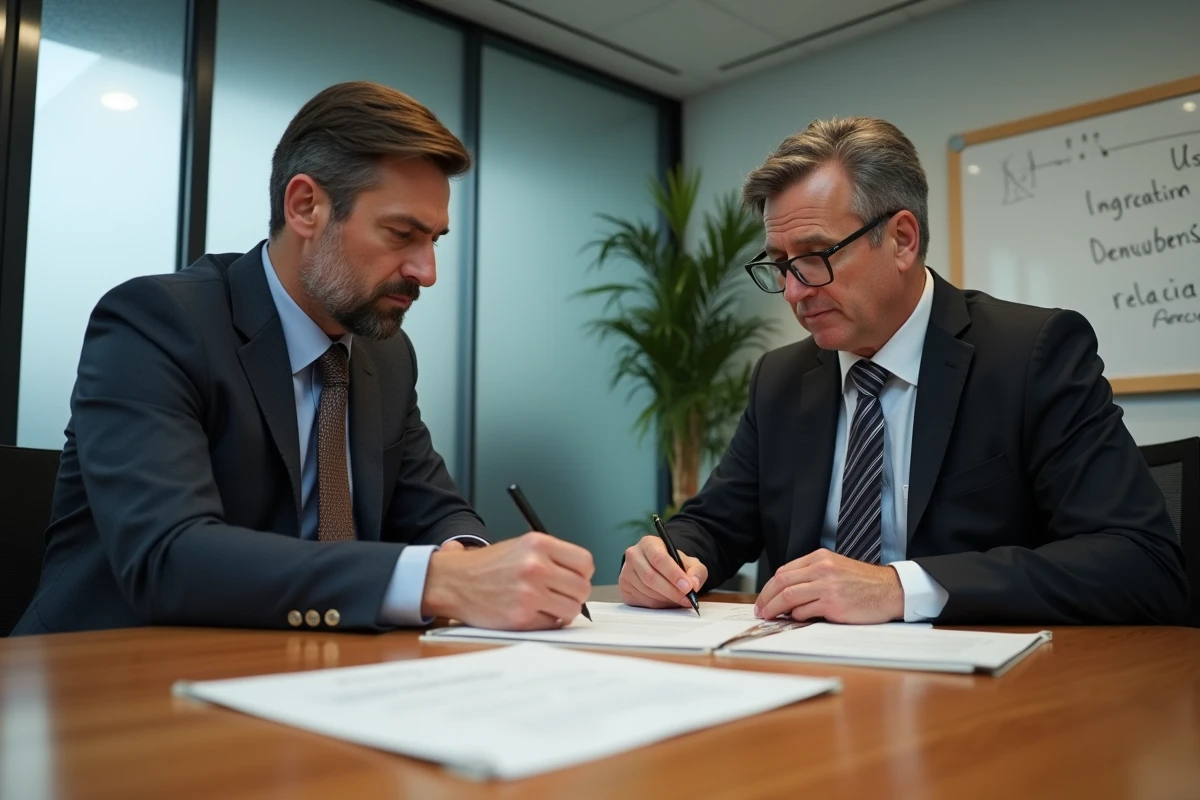 Entretien RH dans la fonction publique pour discuter du contrat de travail et des règles des 39 heures hebdomadaires